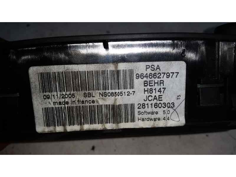 Recambio de mando climatizador para peugeot 307 break/sw (s2) sw referencia OEM IAM 281160303 9646627977 BEHR