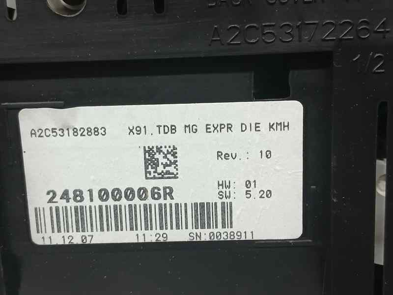 Recambio de cuadro instrumentos para renault laguna grandtour iii authentique referencia OEM IAM 248100006R A2C53182883 