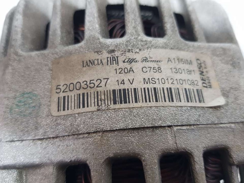 Recambio de alternador para fiat tipo ii (356) sedan easy referencia OEM IAM 52003527 MS1012101082 DENSO