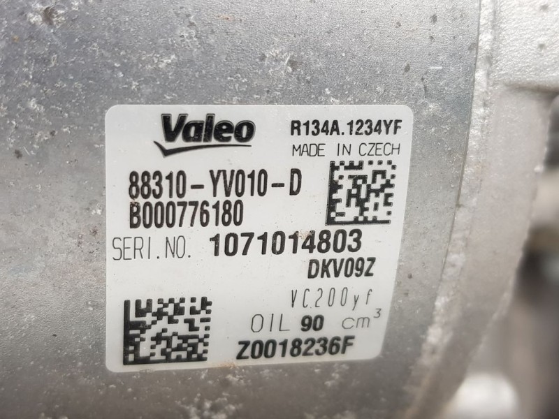 Recambio de compresor aire acondicionado para toyota aygo kgb40(hb)/kgb40l business referencia OEM IAM 88310YV010D Z0018236F VAL