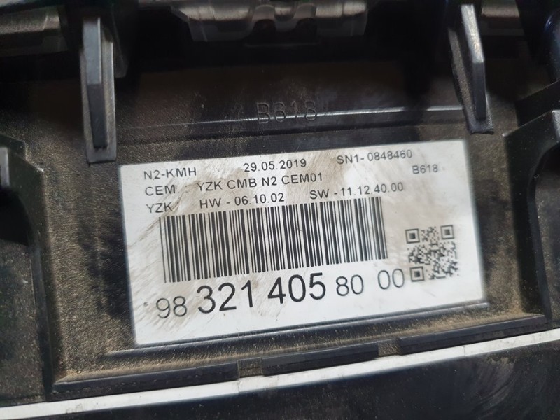 Recambio de cuadro instrumentos para citroën c3 live referencia OEM IAM 9832140580  