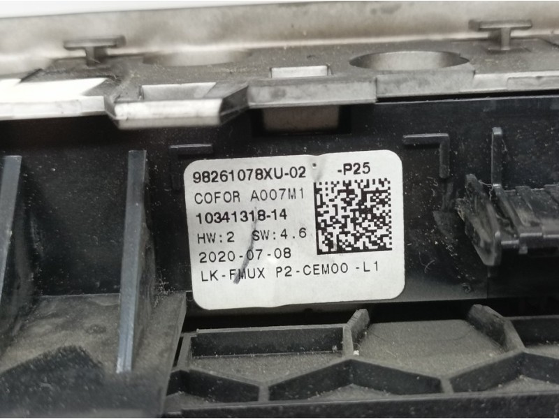 Recambio de mando multifuncion para peugeot 2008 (p1) allure referencia OEM IAM 98261078XU 1034131814 TOCADO