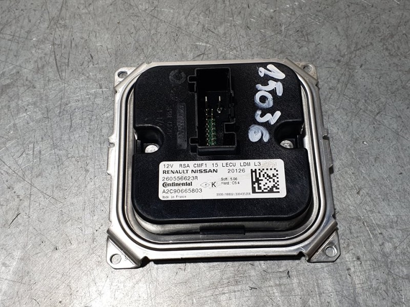 Recambio de centralita faros xenon para renault clio v zen referencia OEM IAM 260556623R A2C90665803 CONTINENTAL