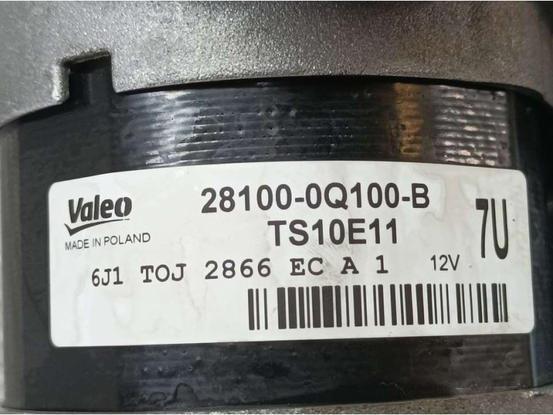 Recambio de motor arranque para toyota aygo kgb40(hb)/kgb40l business referencia OEM IAM 281000Q100B TS10E11 VALEO
