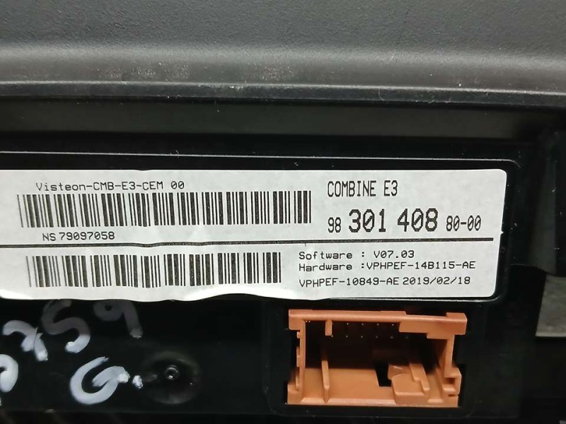 Recambio de cuadro instrumentos para citroën c4 cactus origins referencia OEM IAM 9830140880 79097058 VISTEON