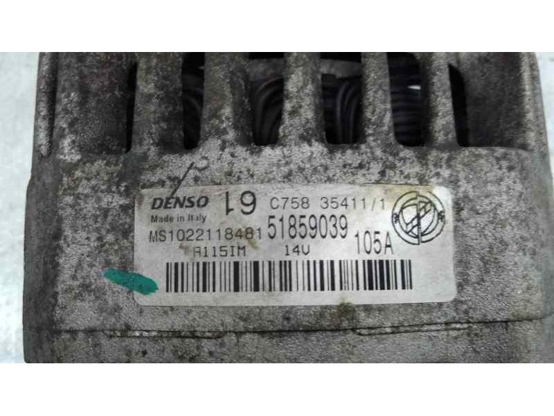 Recambio de alternador para fiat nuova 500 (150) lounge referencia OEM IAM 51859039  DENSO