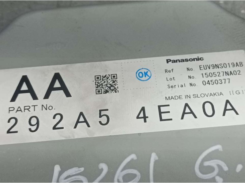 Recambio de modulo electronico para renault kadjar experience referencia OEM IAM 292A54EA0A 150527NA02 PANASONIC