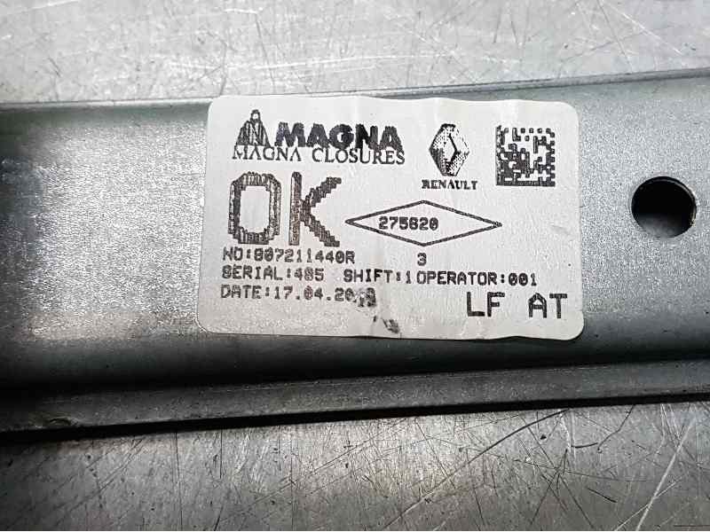 Recambio de elevalunas delantero izquierdo para dacia sandero stepway referencia OEM IAM 807211440R 6 PINS ELECTRICO