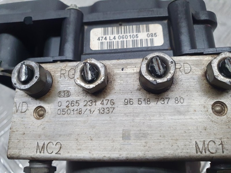 Recambio de abs para peugeot 307 break / sw (s1) sw referencia OEM IAM 9651873780 0265231476 BOSCH