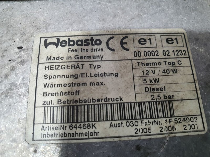 Recambio de bomba calefaccion para bmw x5 (e53) 3.0d referencia OEM IAM 64126918942 9003552B WEBASTO