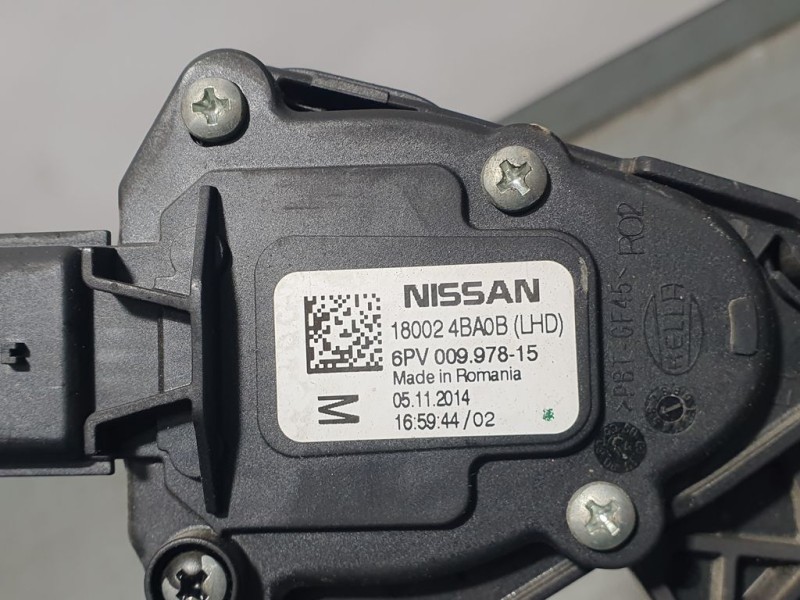 Recambio de potenciometro pedal para nissan qashqai (j11) acenta referencia OEM IAM 180024BA0B 6PV00997815 HELLA