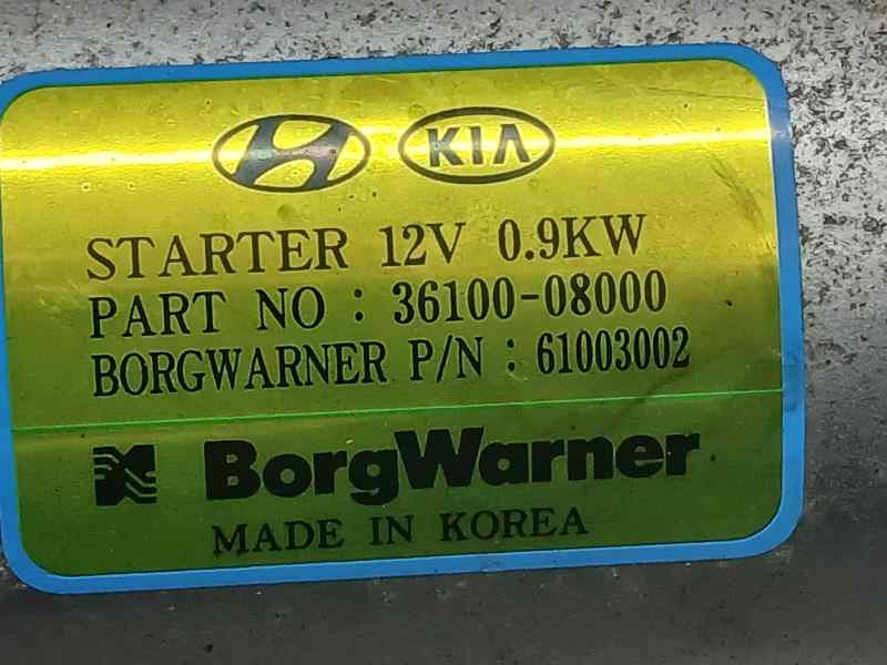 Recambio de motor arranque para kia stonic (ybcuv) tech referencia OEM IAM 3610008000 61003002 BORG WARNER