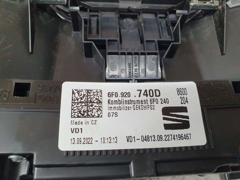 Recambio de cuadro instrumentos para seat ibiza (kj1) style referencia OEM IAM 6F0920740D  