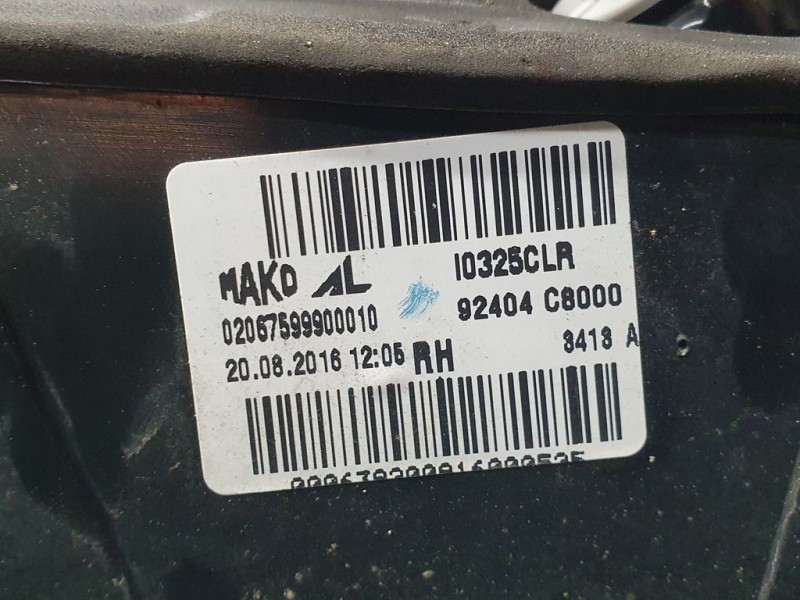 Recambio de piloto trasero derecho para hyundai i20 tecno referencia OEM IAM 92404C8000  INTERIOR