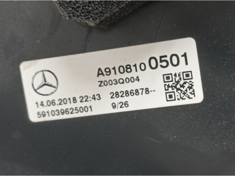 Recambio de retrovisor derecho para mercedes-benz sprinter iii plataforma rwd / awd 511/514/516 cdi rwd l2 (907.153) referencia 