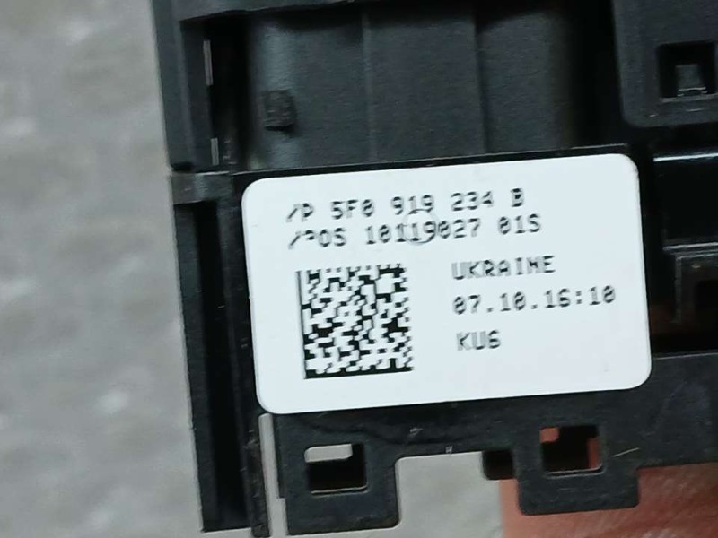 Recambio de modulo electronico para seat leon (5f1) reference referencia OEM IAM 5F0919234B  PANTALLA APANTALLA AIRBAG PASAJEROS