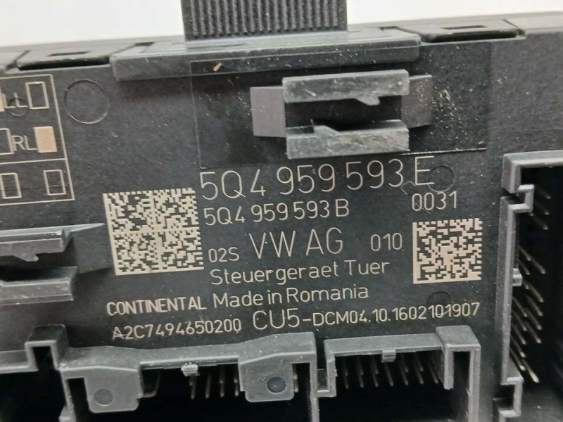 Recambio de modulo electronico para seat leon (5f1) reference referencia OEM IAM 5Q4959593E A2C7494650200 CONTINENTAL