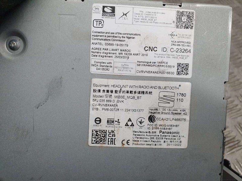 Recambio de sistema navegacion gps para seat ibiza (kj1) style referencia OEM IAM 5FJ035869D  