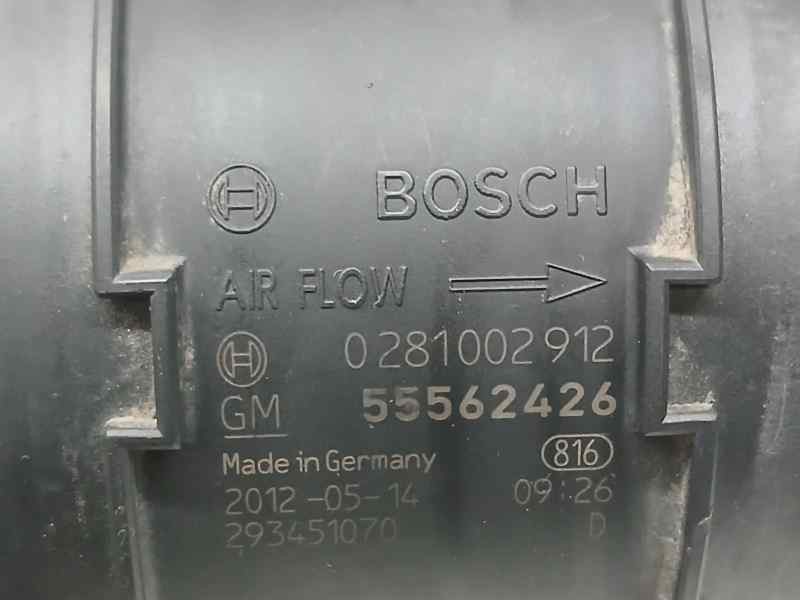 Recambio de caudalimetro para opel astra j gtc sportive referencia OEM IAM 55562426 0281002 912 BOSCH