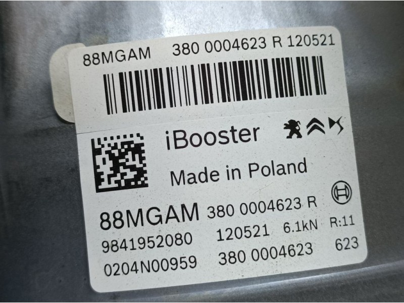 Recambio de bomba freno para peugeot 3008 allure referencia OEM IAM 9841952080 3800004623R IBOOSTER ELECTRICA