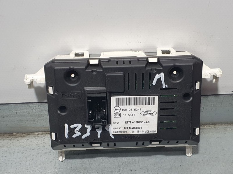 Recambio de pantalla multifuncion para ford fiesta (ccn) trend referencia OEM IAM ET7T18B955AB  