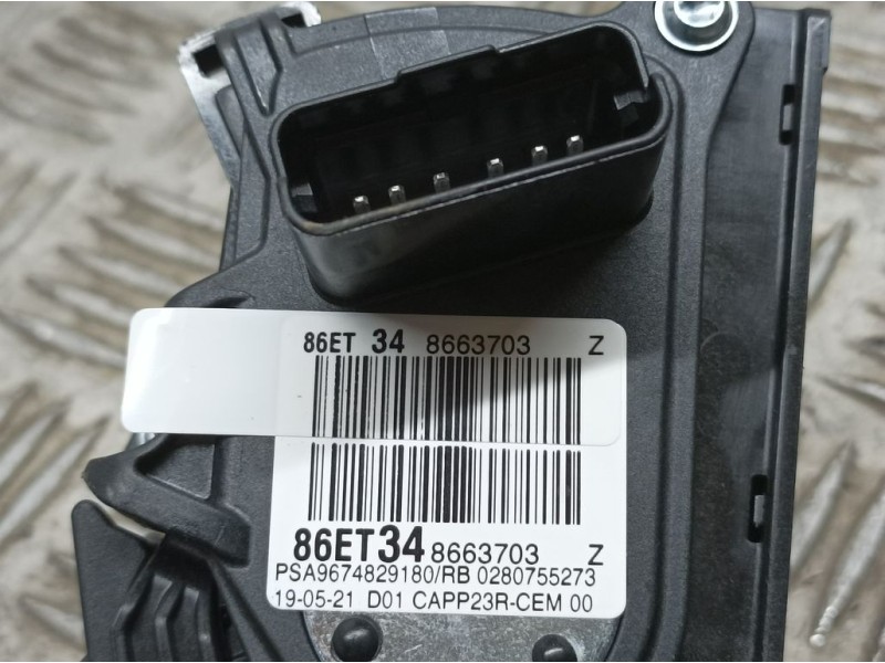Recambio de potenciometro pedal para peugeot 3008 allure referencia OEM IAM 9674829180 86ET348663703Z 