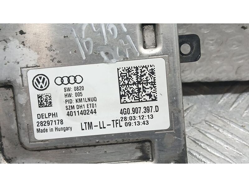 Recambio de centralita faros xenon para audi q3 (8ub, 8ug) 2.0 tdi quattro referencia OEM IAM 4G0907397D DELPHI 28297178
