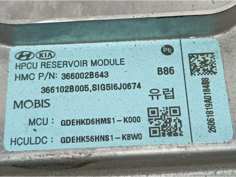 Recambio de convertidor para kia niro concept referencia OEM IAM 366002B643 GDEHKD6HMS1 MOBIS