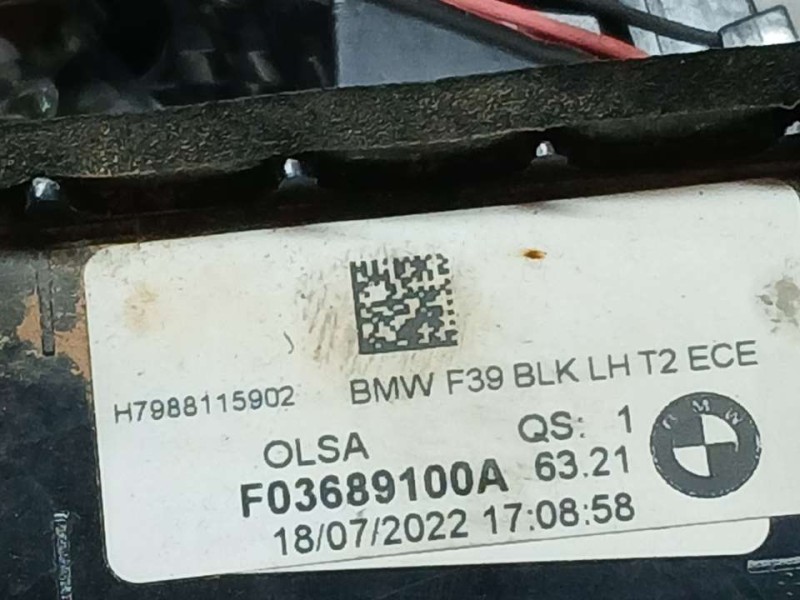 Recambio de piloto trasero izquierdo para bmw x2 (f39) sdrive18d referencia OEM IAM F03689100A H7988115902 INTERIOR