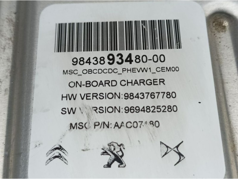 Recambio de convertidor para peugeot 3008 allure referencia OEM IAM 9843893480 9694825280 MSC PRODUCT CONVERTIDOR DE TENSION