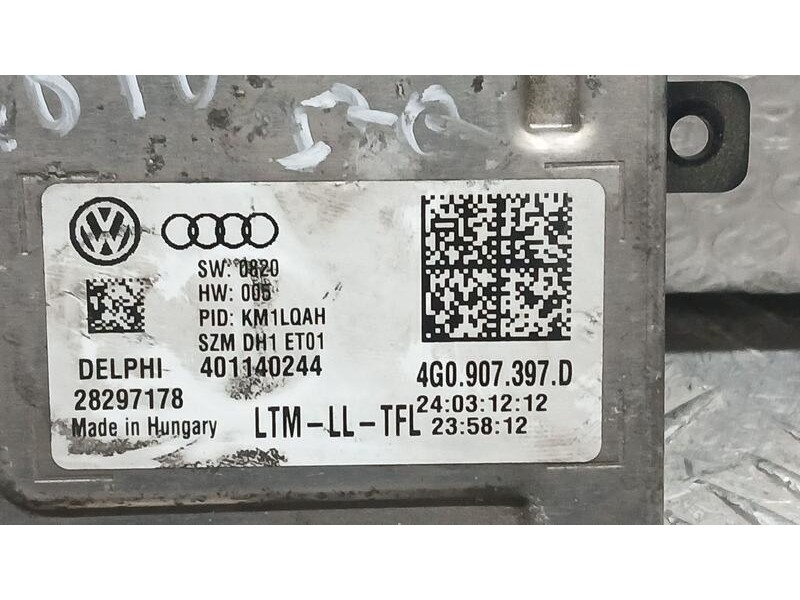 Recambio de centralita faros xenon para audi q3 (8ub, 8ug) 2.0 tdi quattro referencia OEM IAM 4G0907397D DELPHI 28297178