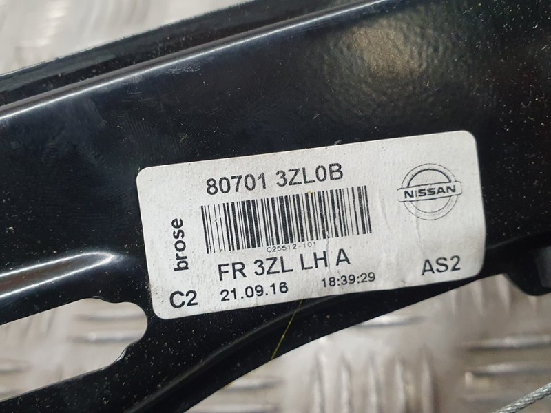 Recambio de elevalunas delantero izquierdo para nissan pulsar (c13) acenta referencia OEM IAM 807013ZL0B BROSE ELECTRICO 6 PINES