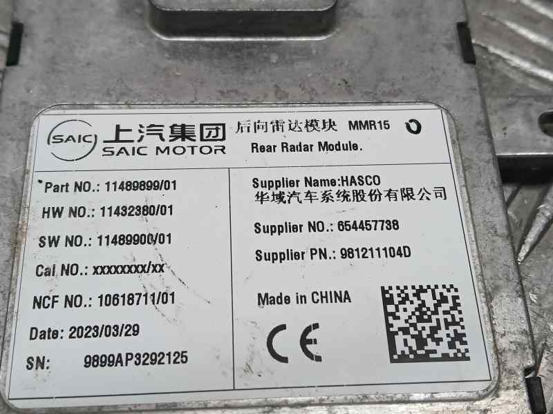 Recambio de modulo electronico para mg zs 1.0 vti referencia OEM IAM 11489899 654457738 