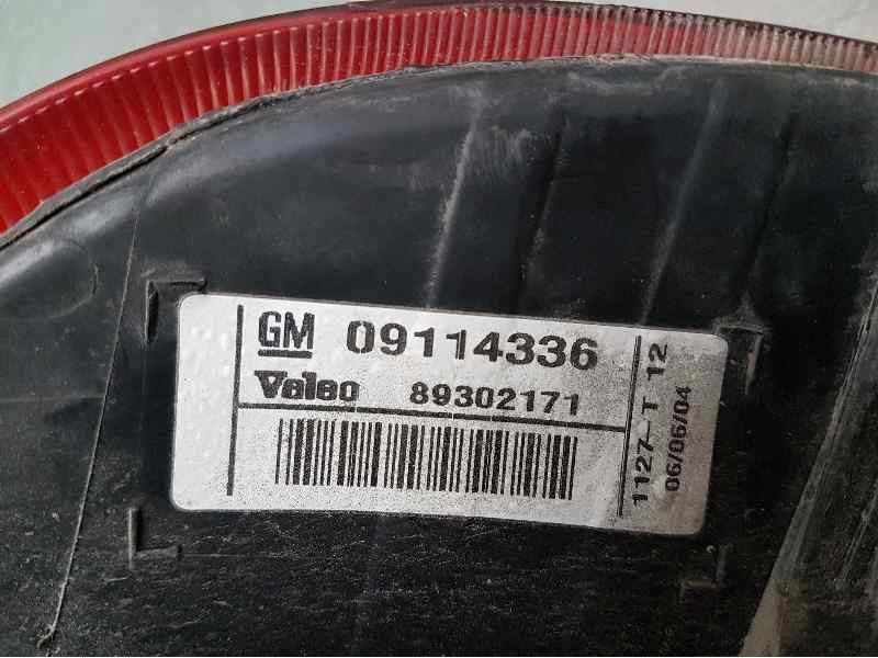 Recambio de piloto trasero izquierdo para opel corsa c blue line referencia OEM IAM 09114336 89302171 VALEO