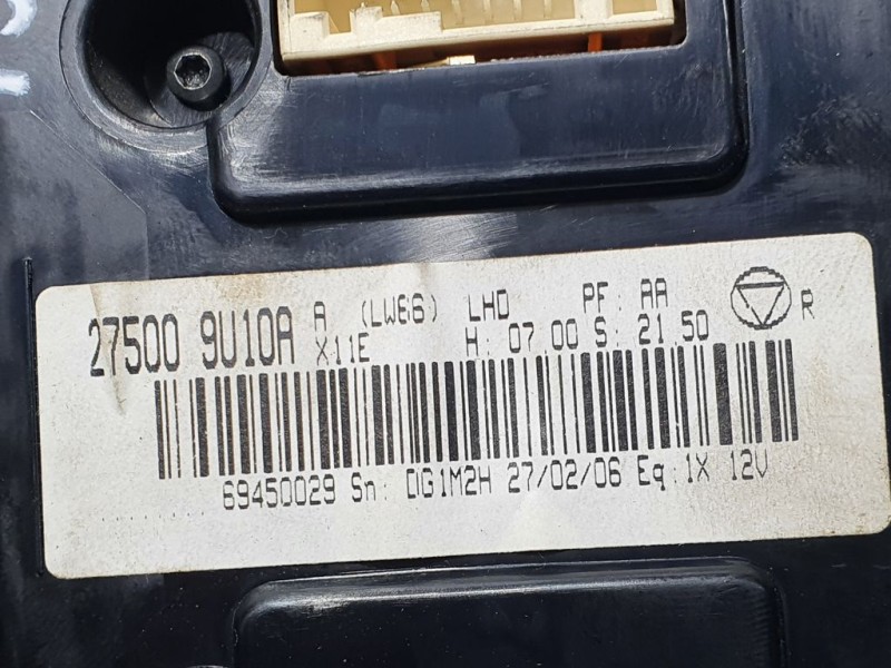 Recambio de mando climatizador para nissan note (e11e) visia referencia OEM IAM 275009U10A 69450029 VALEO