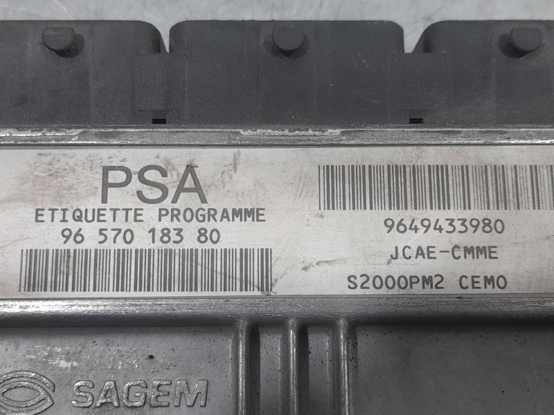 Recambio de centralita motor uce para citroën c2 (jm_) 1.4 referencia OEM IAM 9657018380  