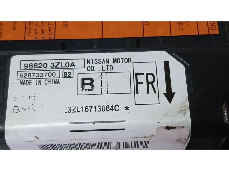 Recambio de kit airbag para nissan pulsar (c13) acenta referencia OEM IAM 985103ZL0A C/ SALPICADERO Y PRETENSORES ROZADO 988203Z