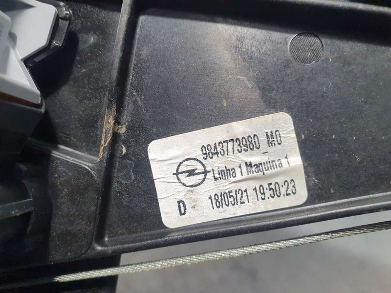 Recambio de elevalunas trasero derecho para opel mokka gs line referencia OEM IAM 9843773980  ELECTRICO 6 PINES