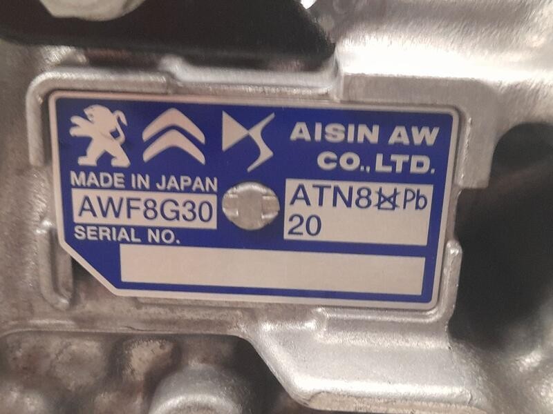 Recambio de caja cambios para peugeot 308 style referencia OEM IAM 20GTBB AWF8G30 AUTOMATICA