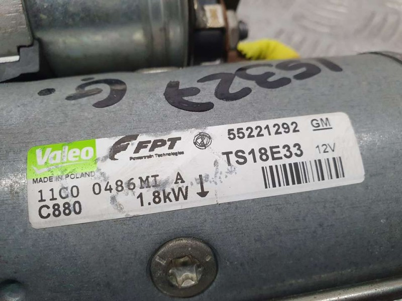 Recambio de motor arranque para opel corsa d cmon referencia OEM IAM 55221292 TS18E33 VALEO