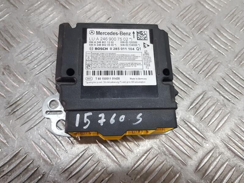 Recambio de kit airbag para mercedes-benz clase b (w246) b 180 cdi (246.212) referencia OEM IAM A2466802002 C/ SALPICADERO 