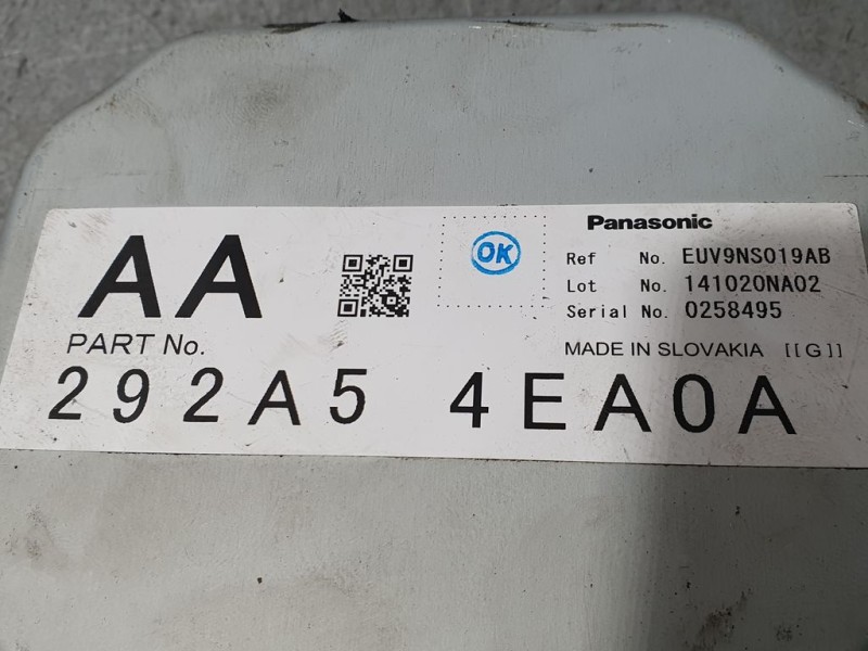 Recambio de modulo electronico para nissan qashqai (j11) acenta referencia OEM IAM 292A54EA0A 141020NA02 PANASONIC