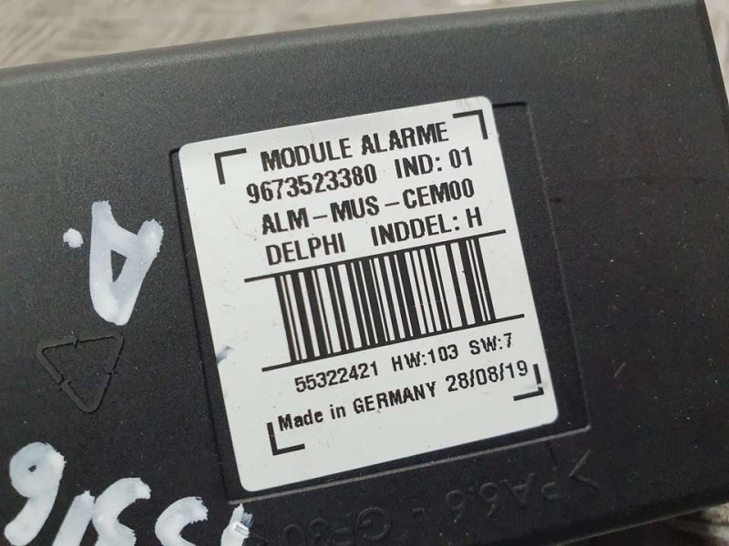 Recambio de modulo electronico para peugeot 308 gt referencia OEM IAM 9673523380 55322421 DELPHI