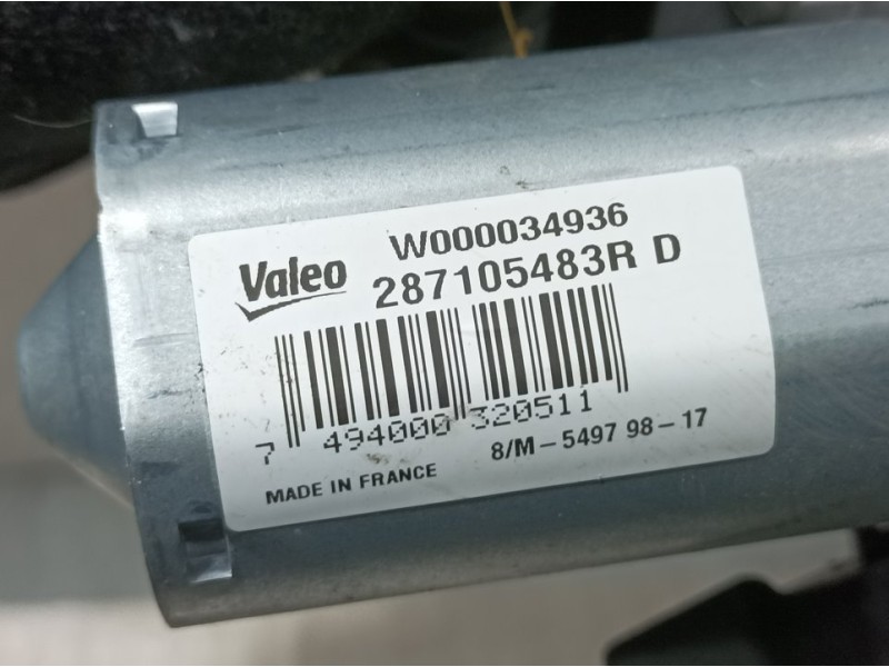 Recambio de motor limpia trasero para renault clio iv business referencia OEM IAM 287105483R W000034936 VALEO