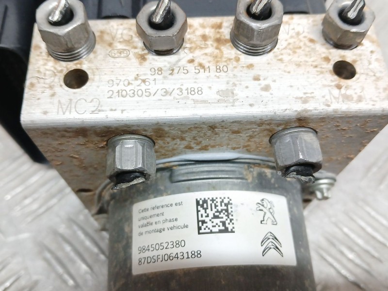 Recambio de abs para peugeot partner furgoneta/monovolumen (k9) 1.5 bluehdi 100 referencia OEM IAM 9827551180  970261