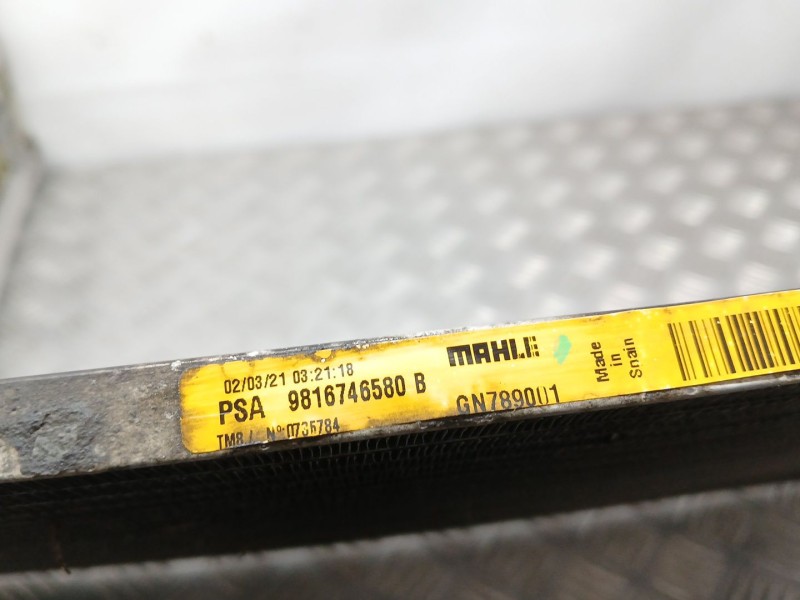 Recambio de condensador / radiador aire acondicionado para peugeot partner furgoneta/monovolumen (k9) 1.5 bluehdi 100 referencia