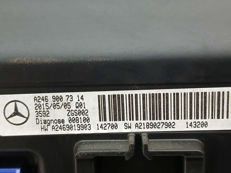 Recambio de sistema navegacion gps para mercedes-benz clase b (w246) b 180 cdi (246.212) referencia OEM IAM A2469007314 A2469019