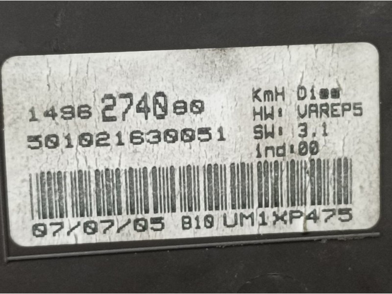 Recambio de cuadro instrumentos para peugeot 807 st port aventura referencia OEM IAM 1486274080 501021630051 