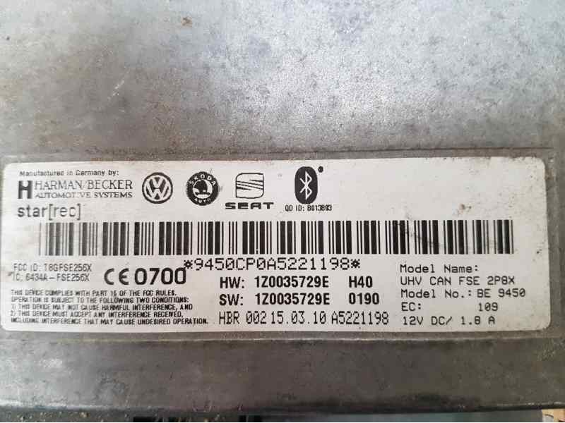 Recambio de modulo bluetooth para seat leon (1p1) reference referencia OEM IAM 1Z0035729E  