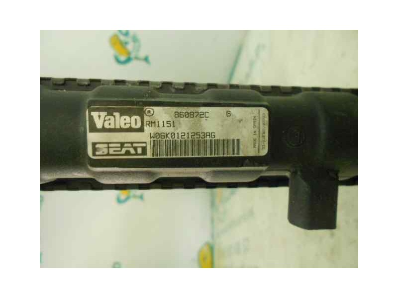 Recambio de radiador agua para seat ibiza (6k1) stella referencia OEM IAM 860872C  VALEO